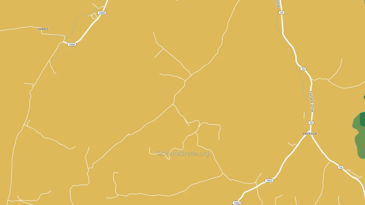 41135, KY Map of Drug-Related Crime Rates