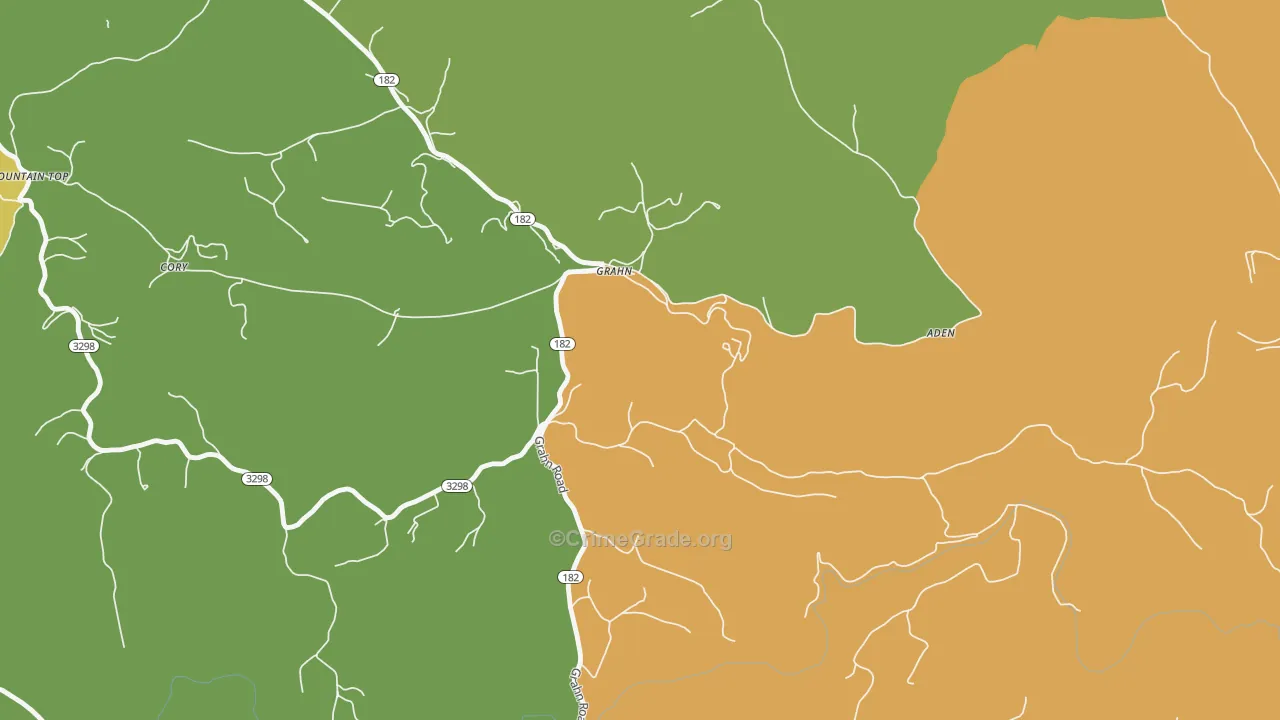 41142, KY Map of Drug-Related Crime Rates