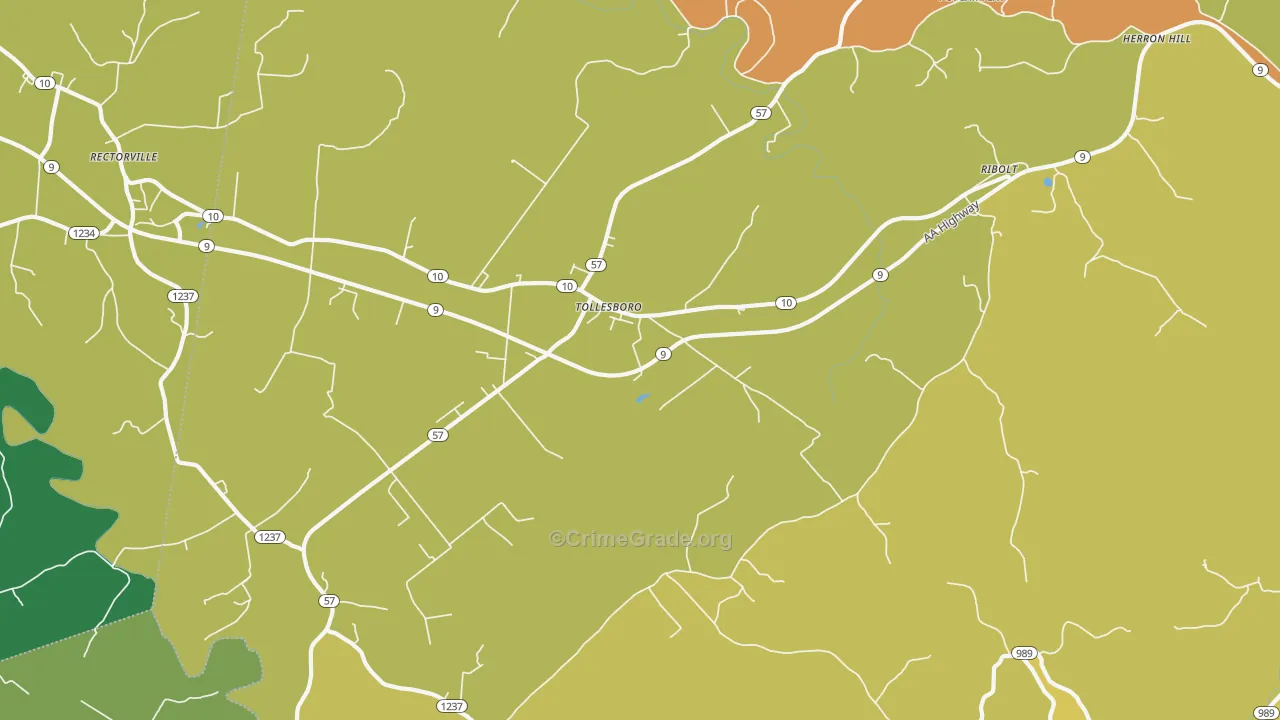 41189, KY Map of Drug-Related Crime Rates