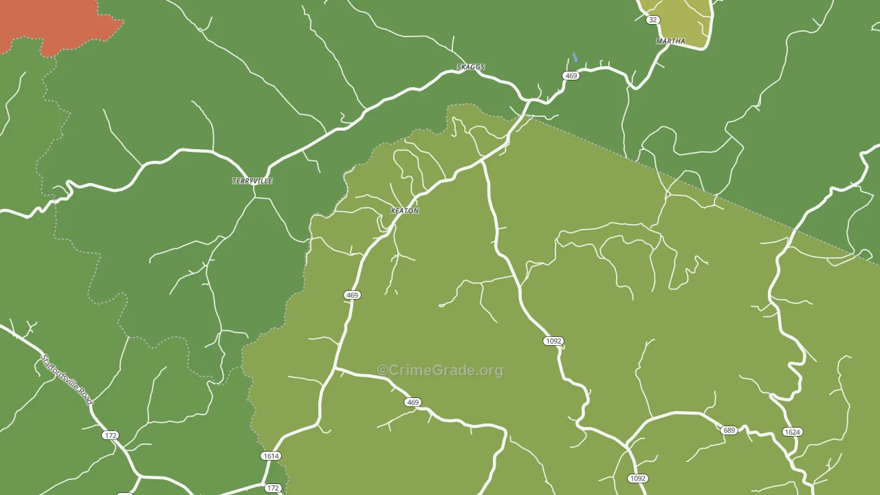 41226, KY Map of Drug-Related Crime Rates