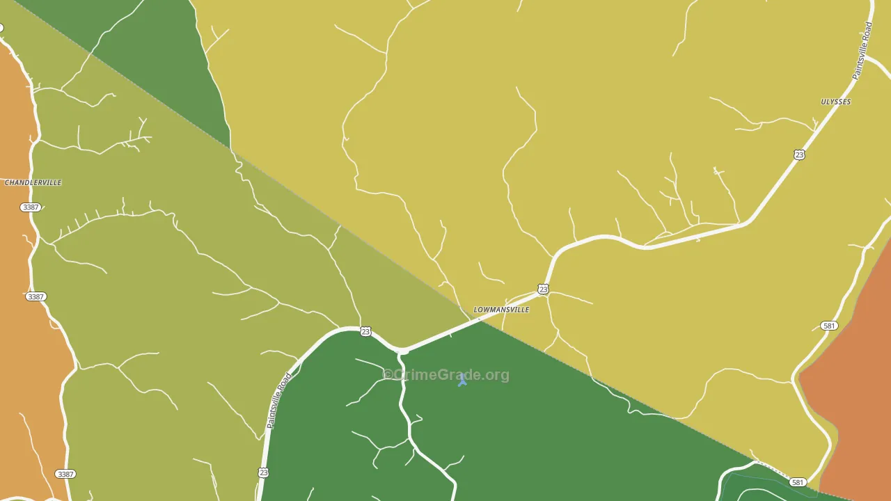41232, KY Map of Drug-Related Crime Rates