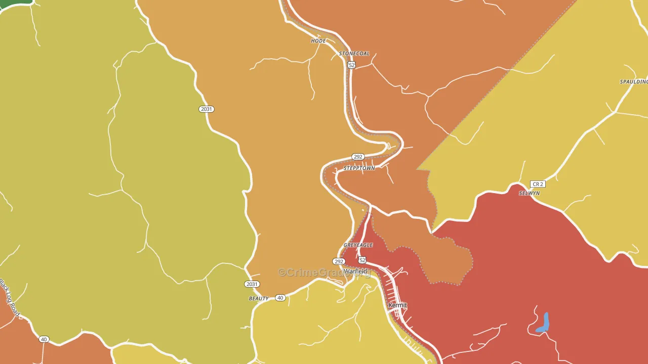 41267, KY Map of Drug-Related Crime Rates