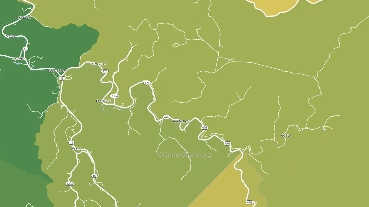 41317, KY Map of Drug-Related Crime Rates