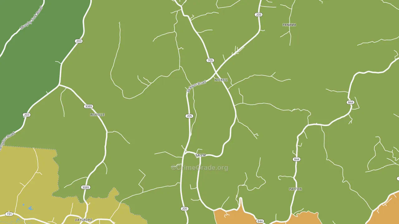 41352, KY Map of Drug-Related Crime Rates