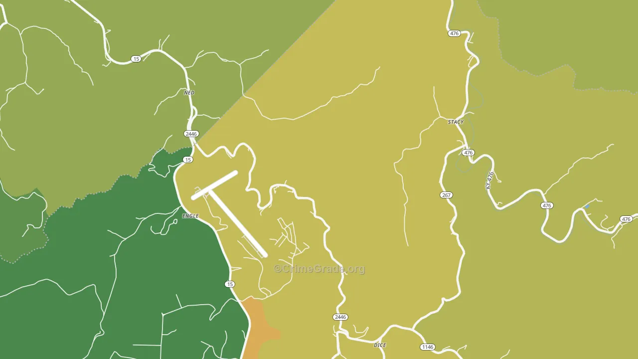 41367, KY Map of Drug-Related Crime Rates
