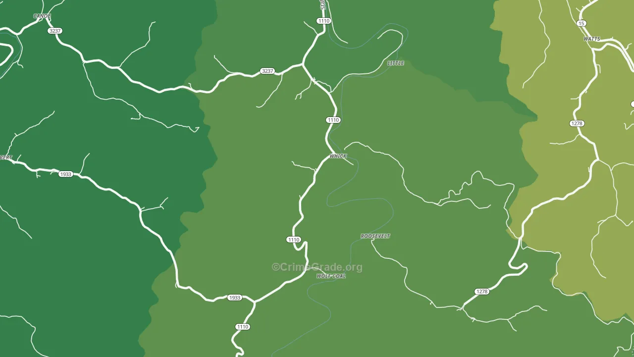 41390, KY Map of Drug-Related Crime Rates
