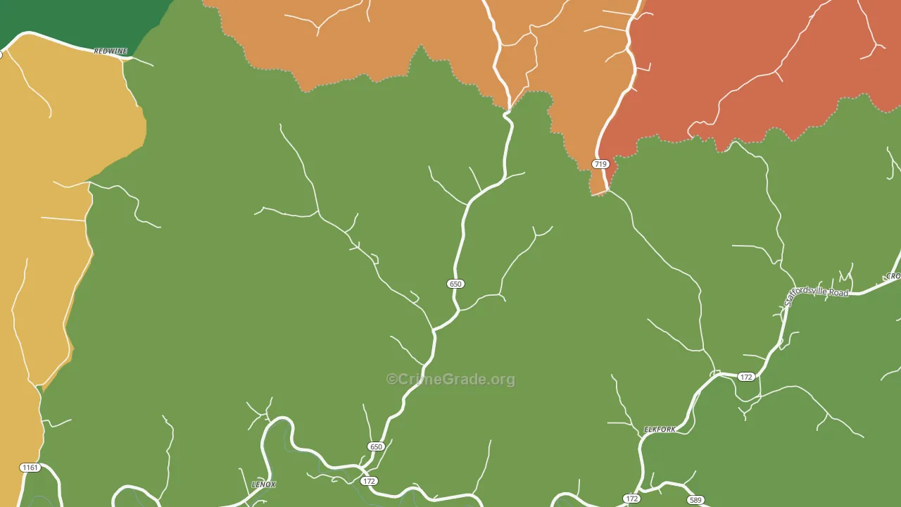 41421, KY Map of Drug-Related Crime Rates