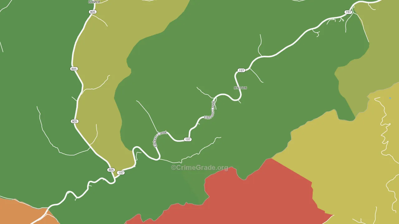 41563, KY Map of Drug-Related Crime Rates