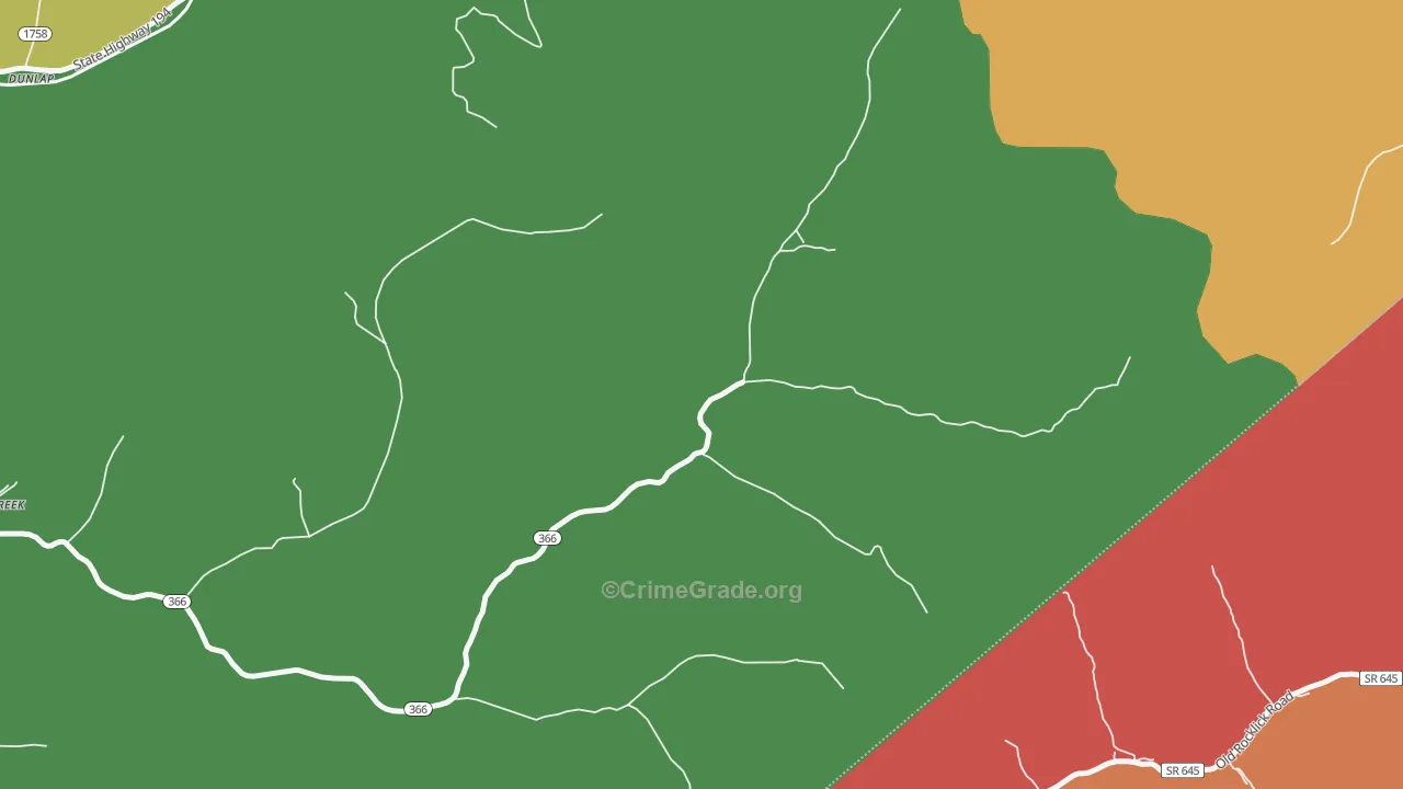 41566, KY Map of Drug-Related Crime Rates