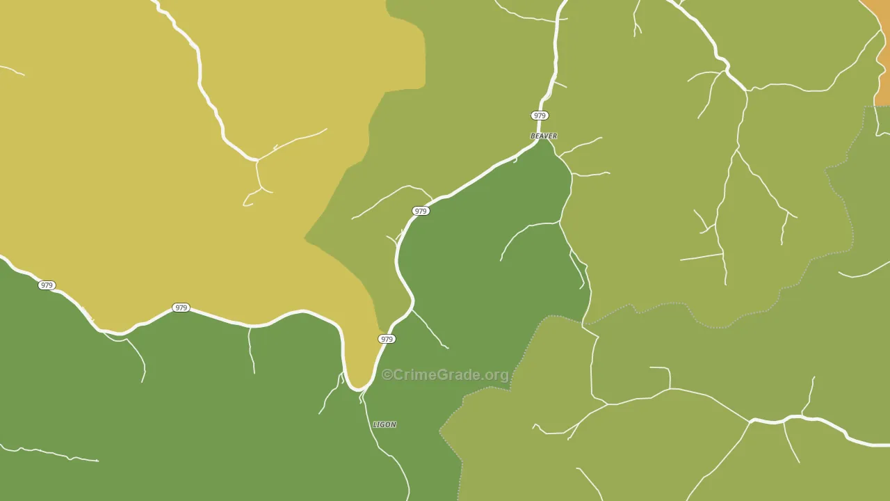 41604, KY Map of Drug-Related Crime Rates