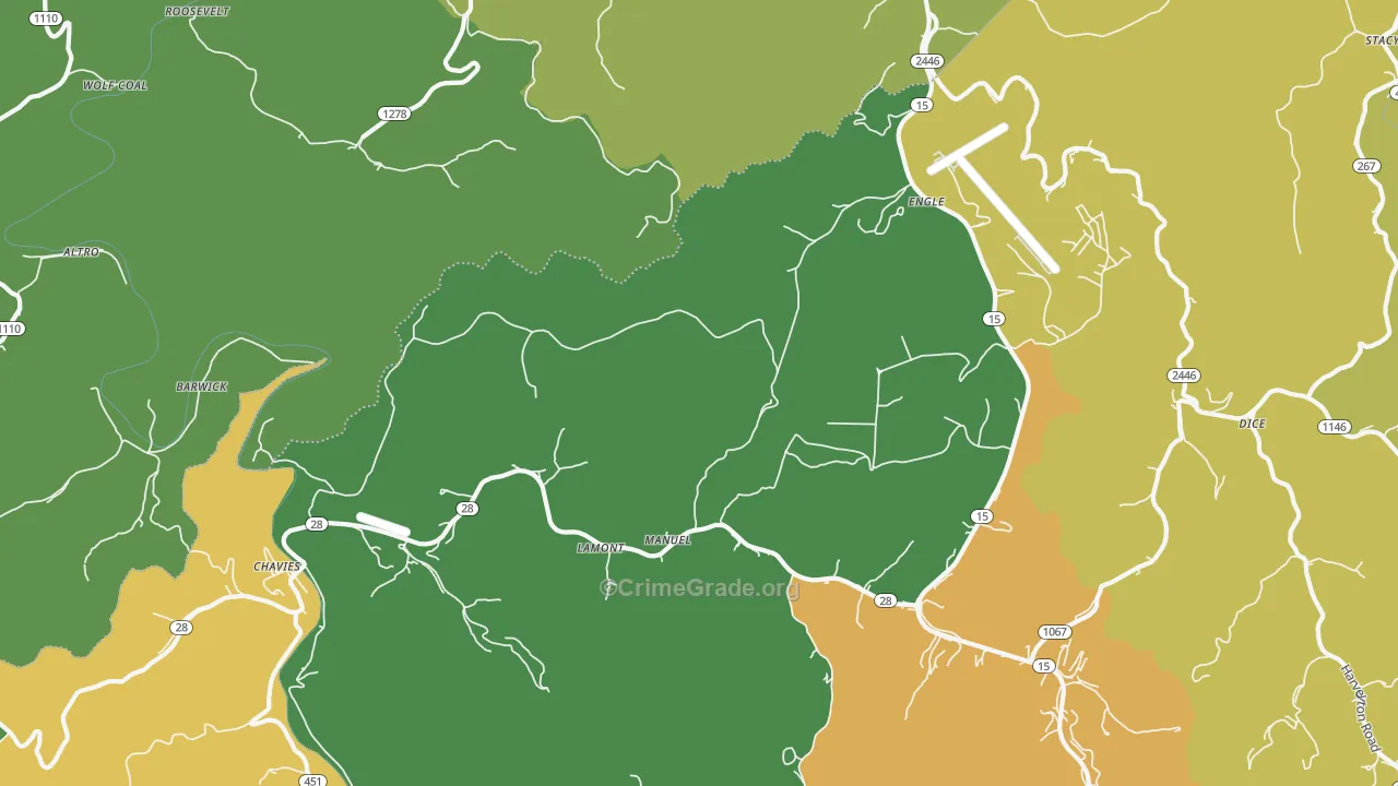 41727, KY Map of Drug-Related Crime Rates