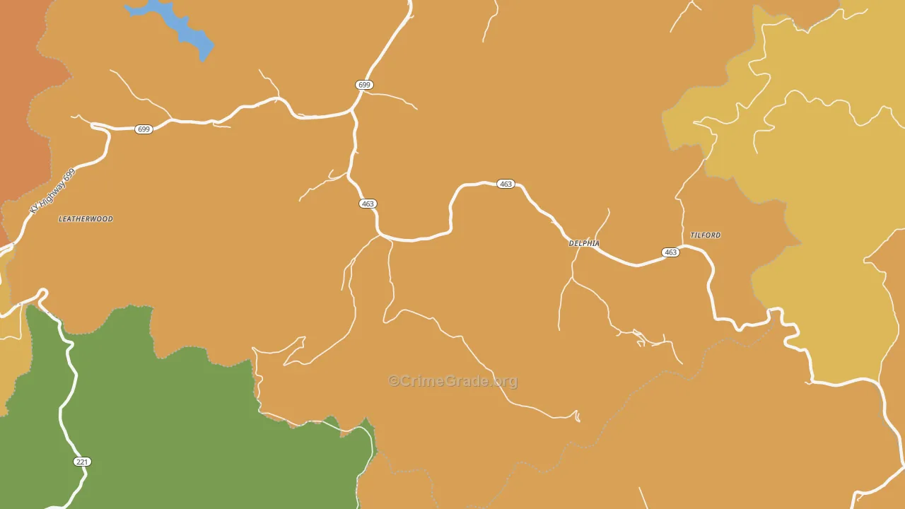 41735, KY Map of Drug-Related Crime Rates