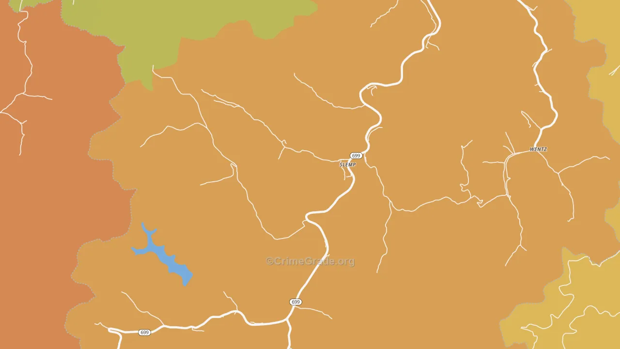 41763, KY Map of Drug-Related Crime Rates