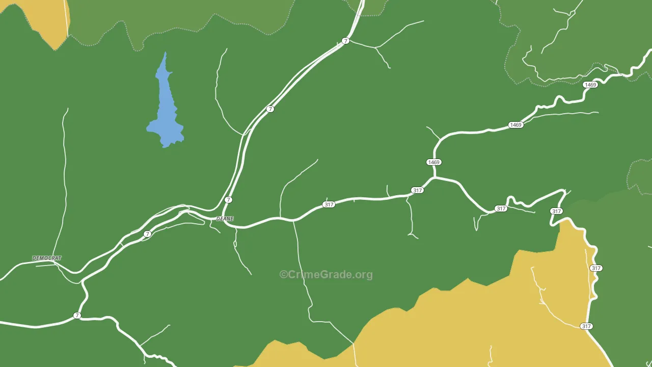 41812, KY Map of Drug-Related Crime Rates