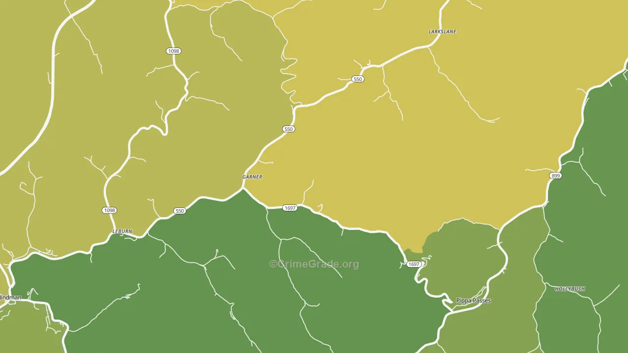 41817, KY Map of Drug-Related Crime Rates