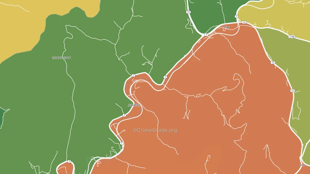41826, KY Map of Drug-Related Crime Rates