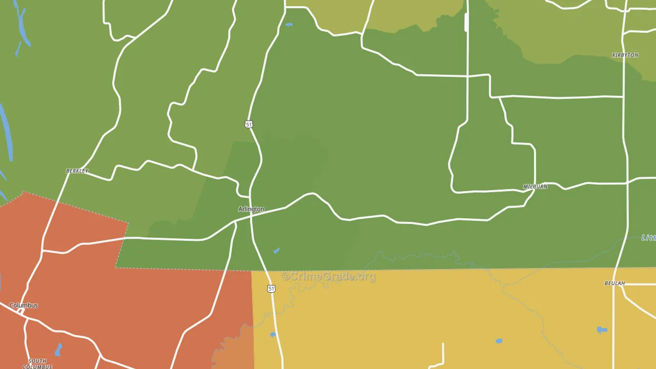 42021, KY Map of Drug-Related Crime Rates