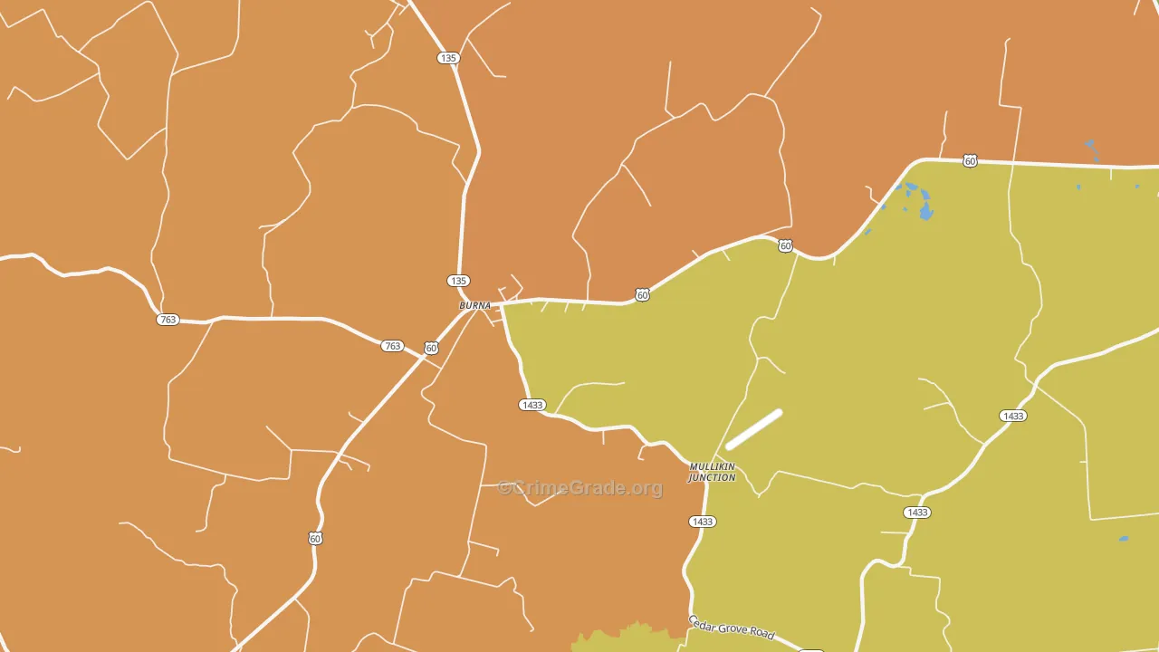 42028, KY Map of Drug-Related Crime Rates