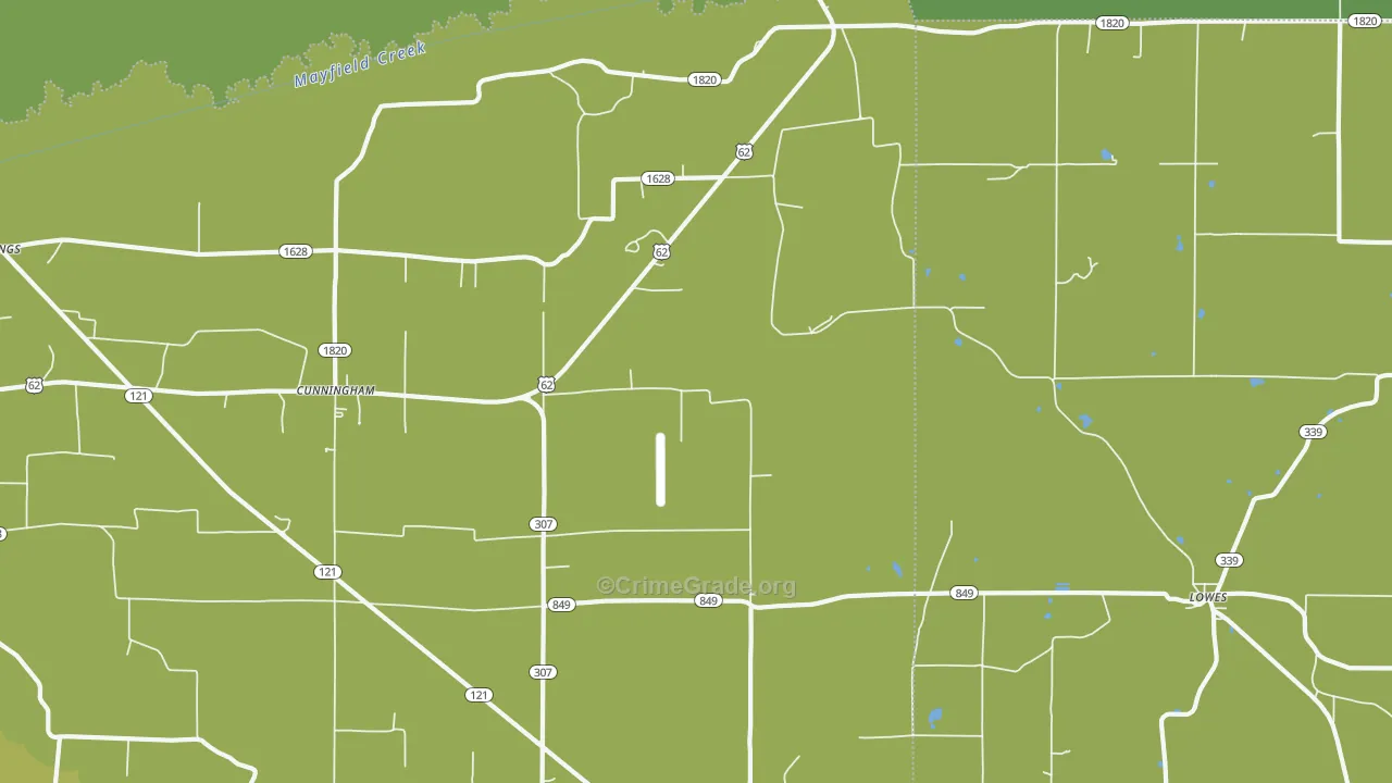42035, KY Map of Drug-Related Crime Rates