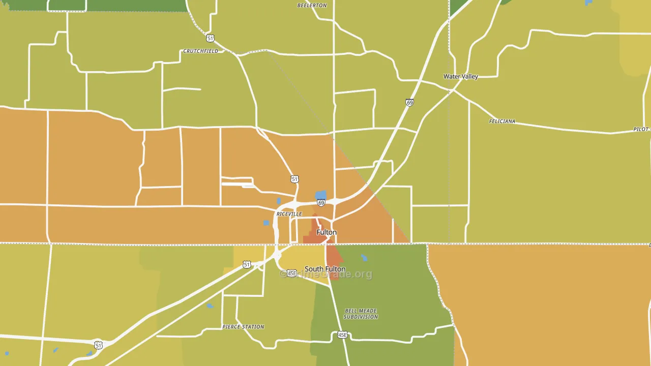 42041, KY Map of Drug-Related Crime Rates