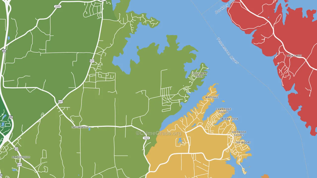 42044, KY Map of Drug-Related Crime Rates