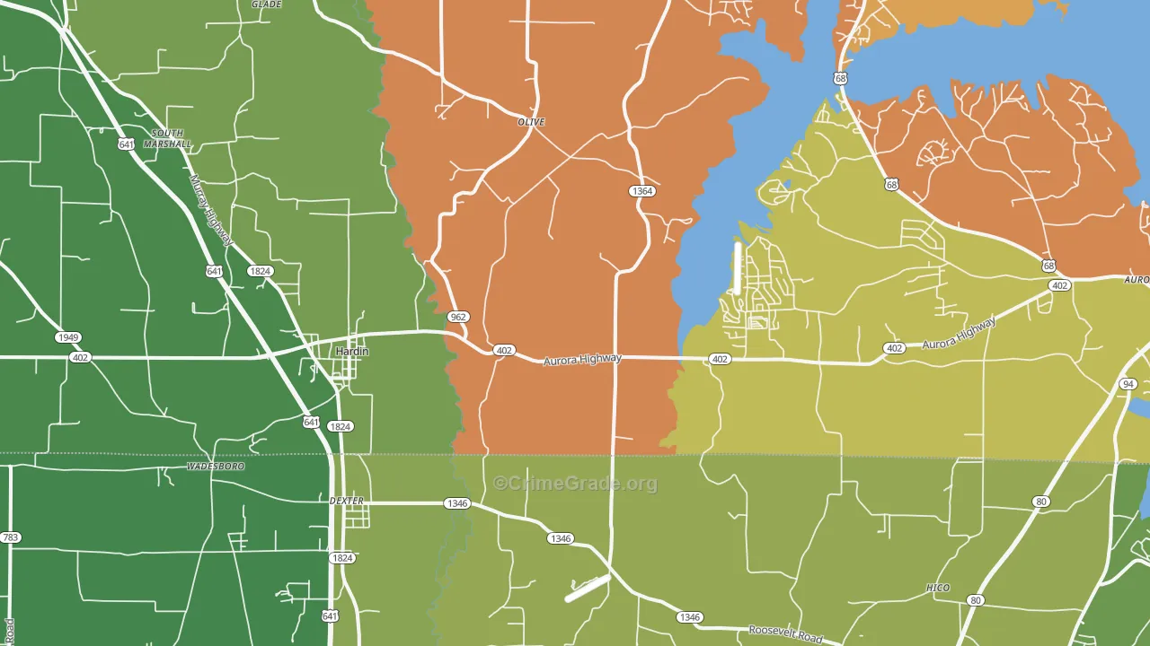 42048, KY Map of Drug-Related Crime Rates