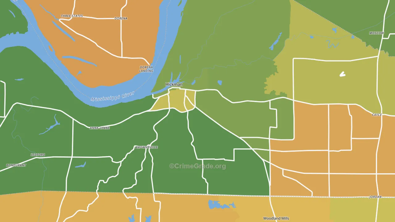 42050, KY Map of Drug-Related Crime Rates