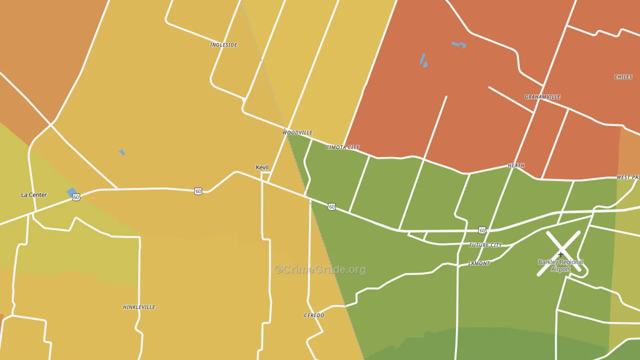 42053, KY Map of Drug-Related Crime Rates
