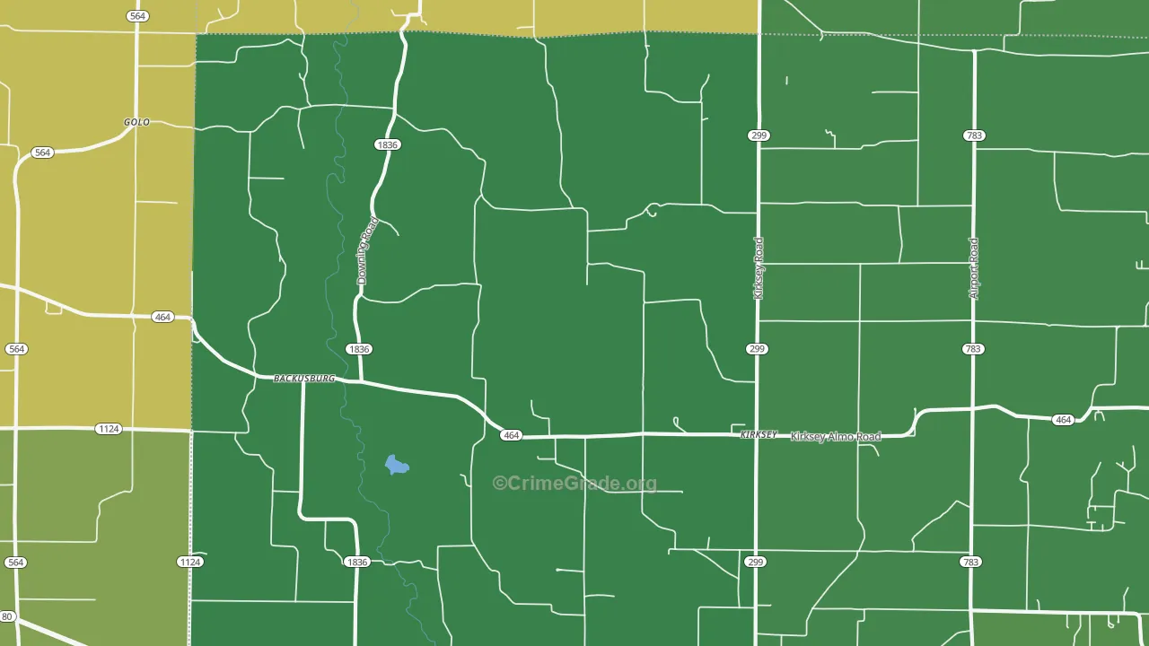 42054, KY Map of Drug-Related Crime Rates