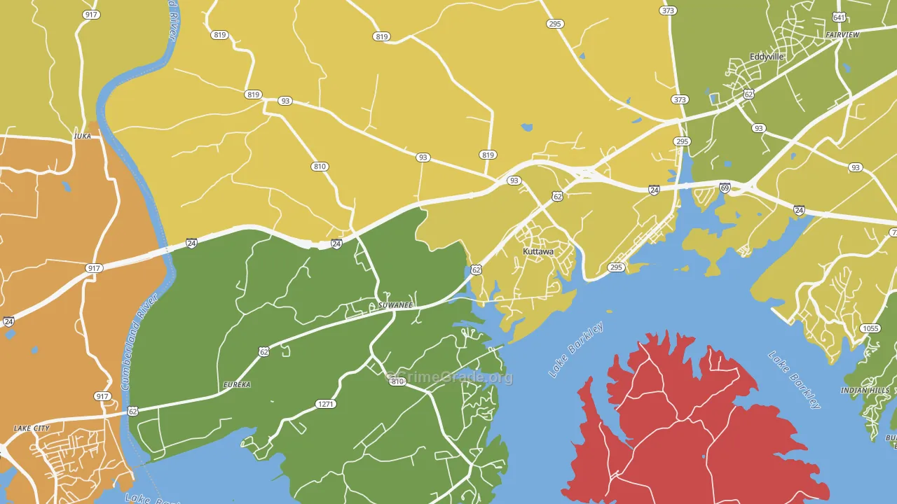 42055, KY Map of Drug-Related Crime Rates