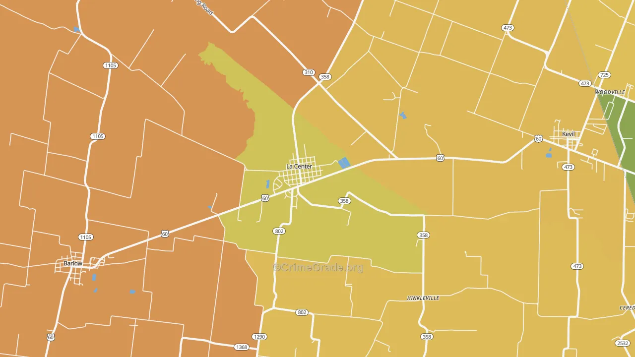 42056, KY Map of Drug-Related Crime Rates