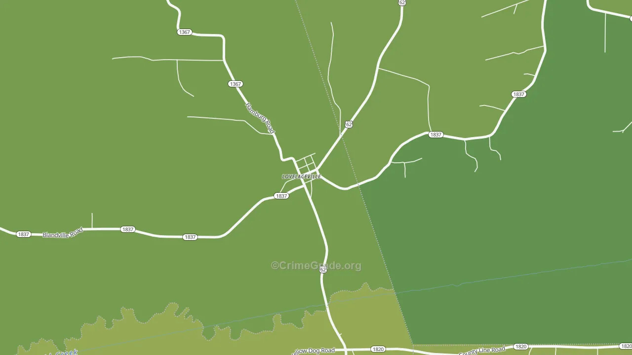 42060, KY Map of Drug-Related Crime Rates