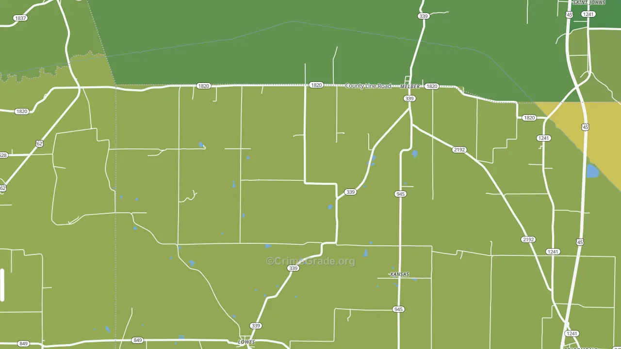 42069, KY Map of Drug-Related Crime Rates