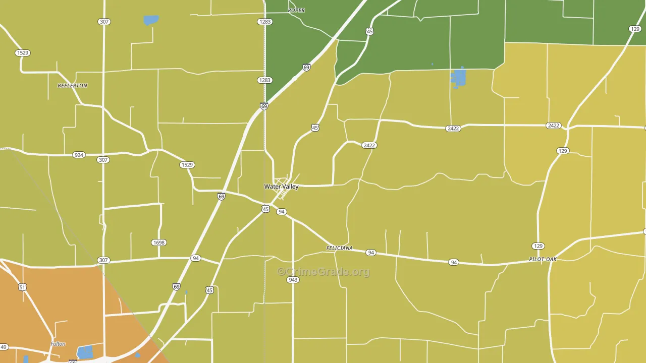 42085, KY Map of Drug-Related Crime Rates