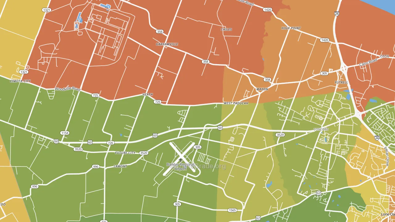 42086, KY Map of Drug-Related Crime Rates
