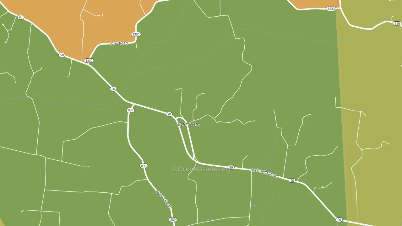 42130, KY Map of Drug-Related Crime Rates