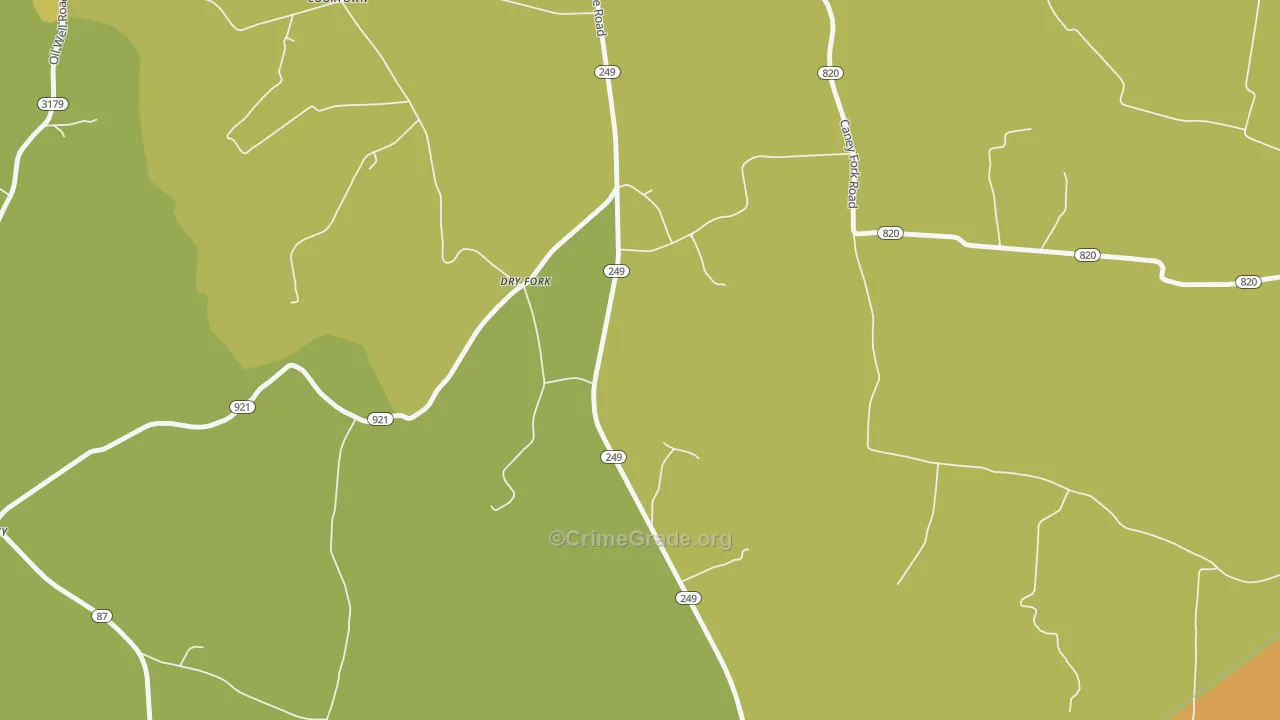 42131, KY Map of Drug-Related Crime Rates