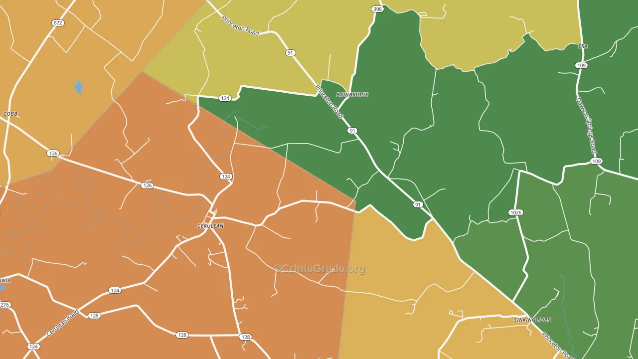42215, KY Map of Drug-Related Crime Rates