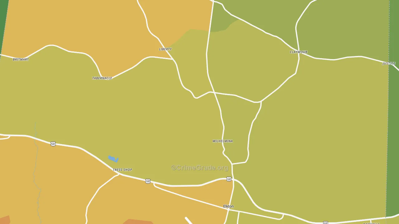 42220, KY Map of Drug-Related Crime Rates