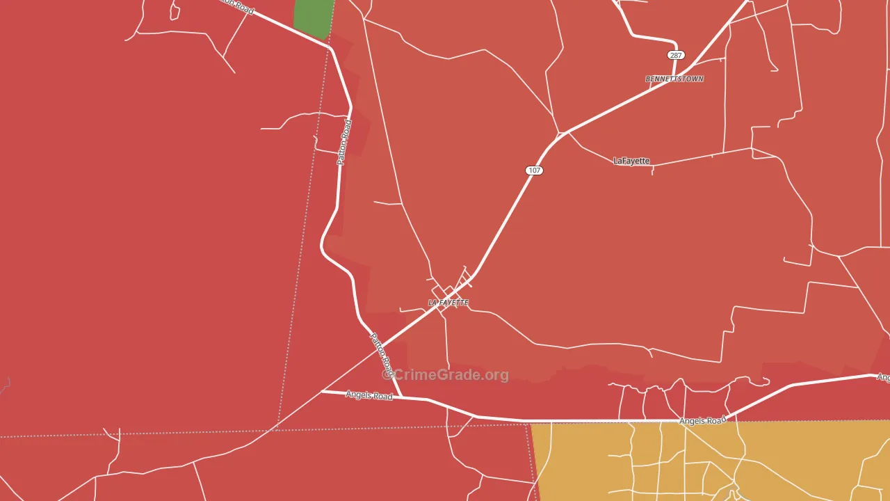 42254, KY Map of Drug-Related Crime Rates