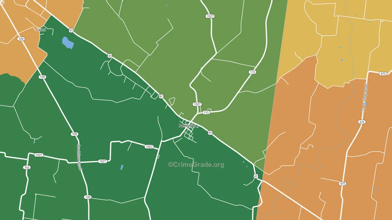 42266, KY Map of Drug-Related Crime Rates