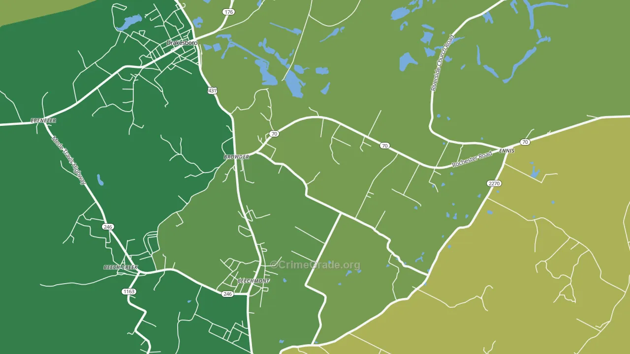 42326, KY Map of Drug-Related Crime Rates