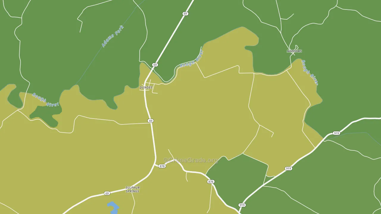 42338, KY Map of Drug-Related Crime Rates