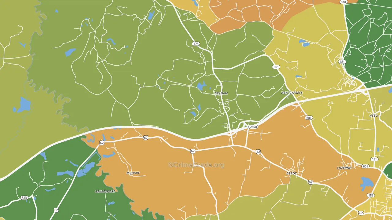 42344, KY Map of Drug-Related Crime Rates