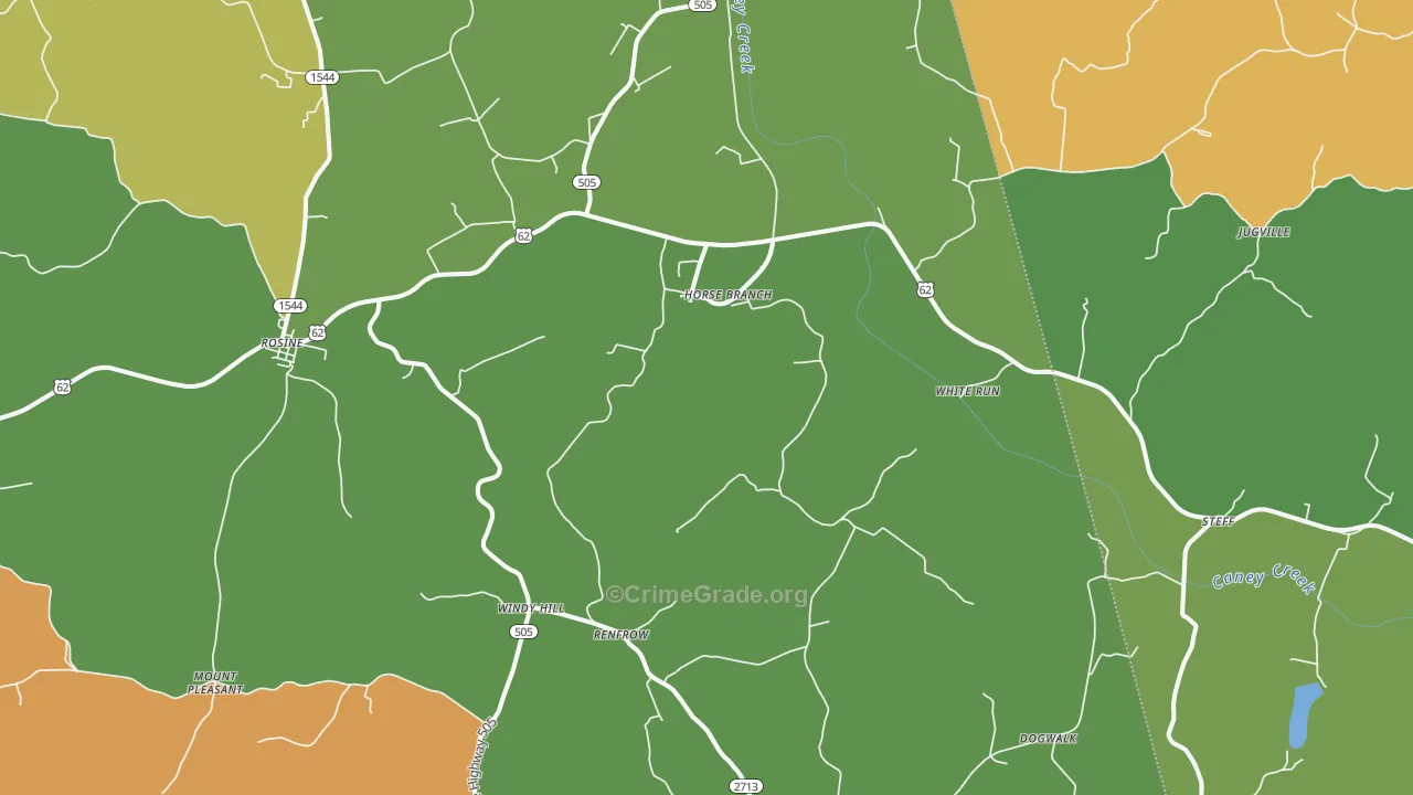 42349, KY Map of Drug-Related Crime Rates