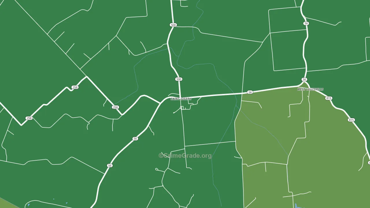 42356, KY Map of Drug-Related Crime Rates