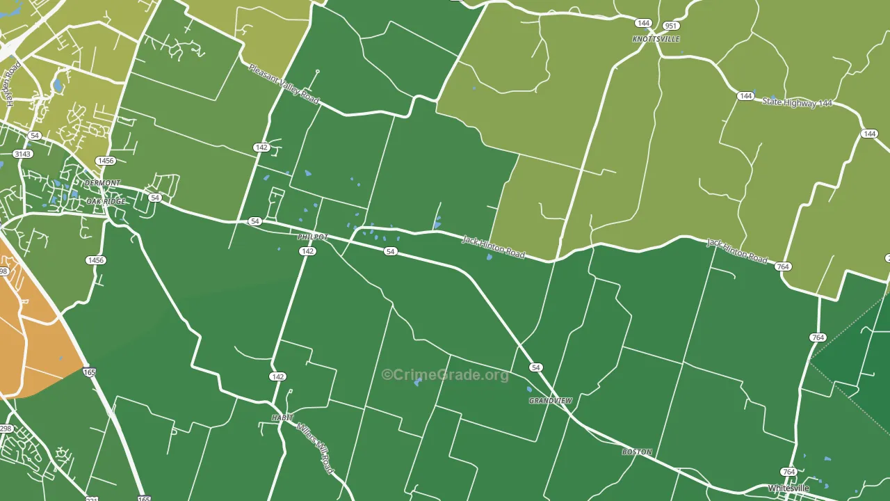 42366, KY Map of Drug-Related Crime Rates