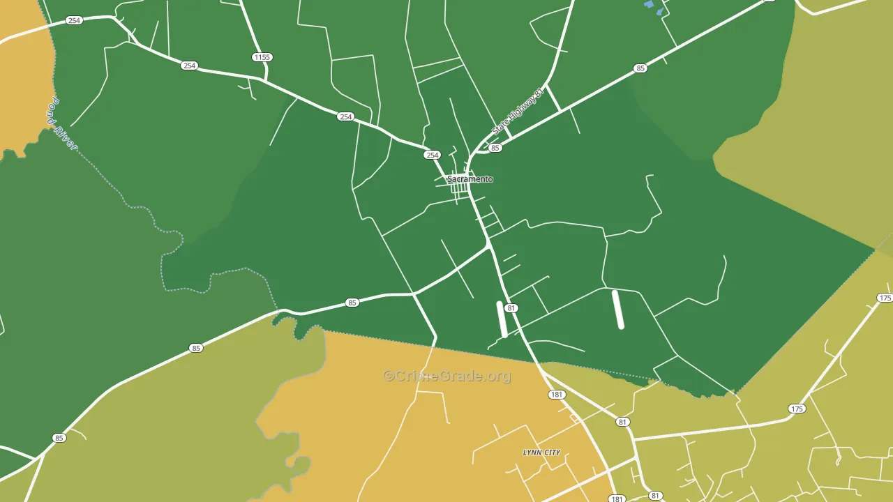 42372, KY Map of Drug-Related Crime Rates