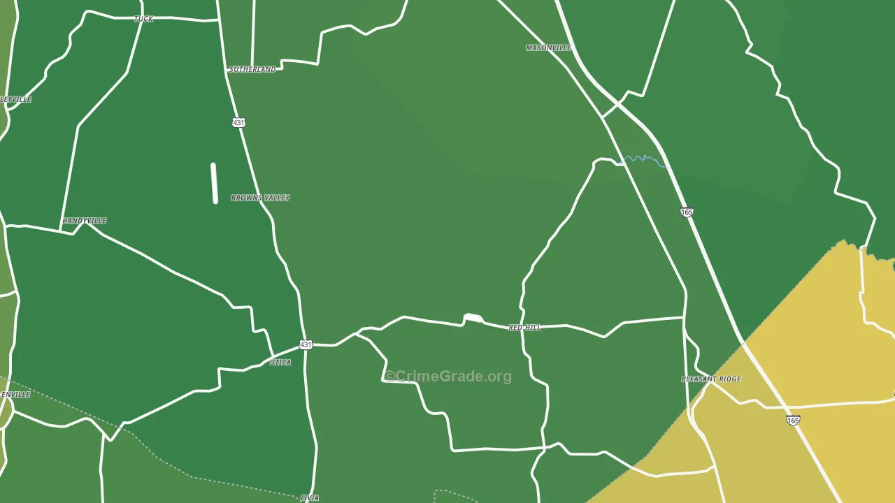 42376, KY Map of Drug-Related Crime Rates