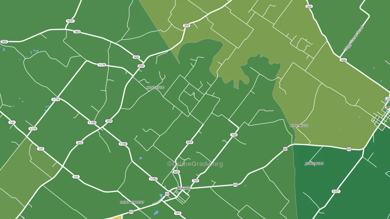 42462, KY Map of Drug-Related Crime Rates